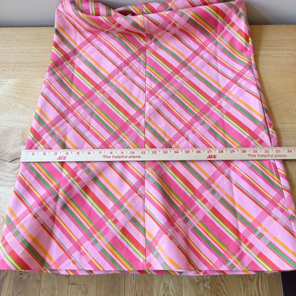 FRANCES VALENTINE LILLY SHIFT DRESS CANDY RIBBON PLAID NWT LG ELEGANT RETRO 60’s - Picture 9 of 12